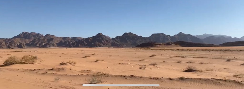 Mountain on the drive to Wadi Rum Desert Reserve